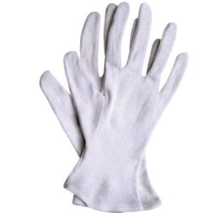 Rękawiczki rękawice bawełniane białe kosmetyczne 9